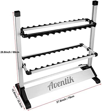 Aventik Aluminum Fishing Rod Rack 24 Rod Stand - Image 3