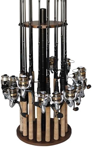 Rush Creek Creations 16 Rod Fishing Pole Holder Fishing Rod Holder by RushCreekCreations