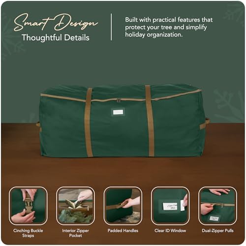 Covermates Christmas Tree Cinch Bag, 60" W x 24" D x 24" H, Green - Image 4