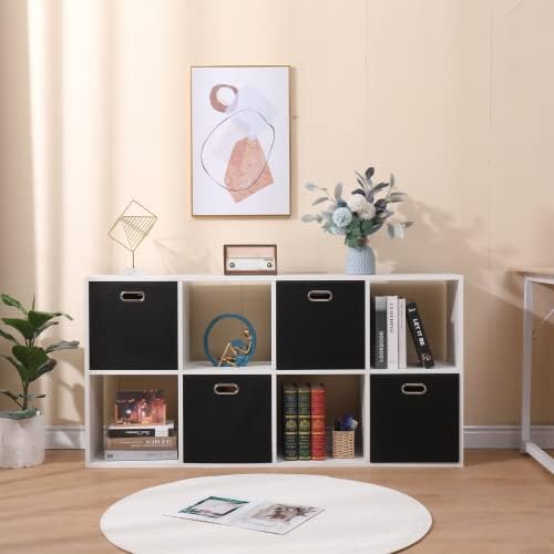13x13x13 Inch Foldable Cube Storage Bins with Metal Handles, 4 Pack - Image 6