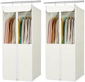 Univivi Garment Bags for Hanging Clothes, Cloth Bag 40 In, 2 PCS, Beige by Univivi