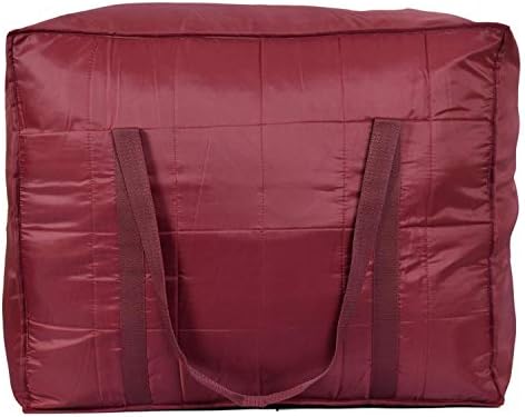 ANKIT INTERNATIONAL Multi-Purpose Storage Bag Light Weighted/Moisture Proof Parachute Jumbo Storage Bag for Clothes & Bedding Storage-Maroon - Image 3