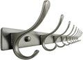 SKOLOO Coat Rack Wall Mounted - 10 Hooks, Heavy Duty, Stainless Steel, Metal Wall Hanger, Sturdy Coat Hooks for Hanging Coats, Jacket, Clothes, Hat, Matte Grey by SKOLOO