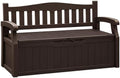 Flamaker 80 Gallon Storage Bench, Deck Box with Seat Waterproof All-Weather by Flamaker