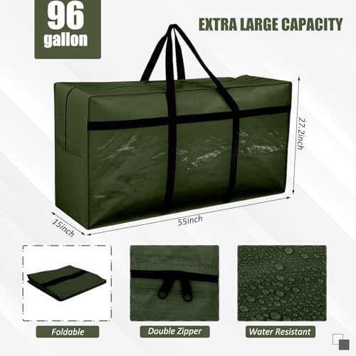 4 Pcs 96 Gallon Extra Large Moving Bags Heavy Duty Storage Bag - Image 2