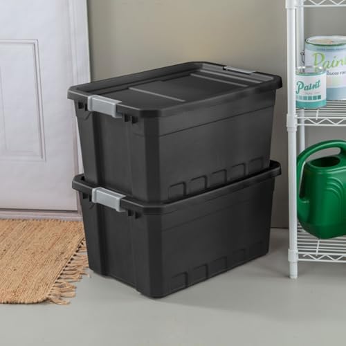 Sterilite Stacker Tote with Latching Lids for Garage, 19 Gallon, 24-Pack - Image 6
