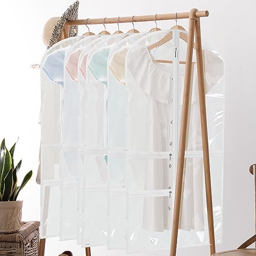 Windyun 10 Pack Garment Bags Costumes Kids 40", White - Image 6
