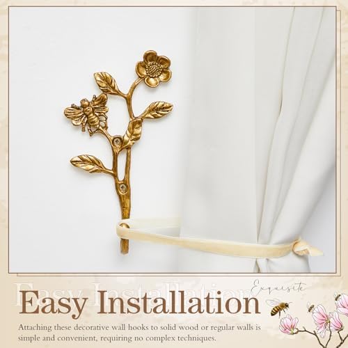 4 Pack Vintage Bird Hooks for Wall Decorative Hooks,5.5 to 6.1 in - Image 6