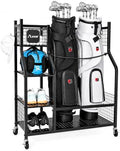 PLKOW Golf Bag Storage for Garage, Golf Equipment Organizer Rack by PLKOW