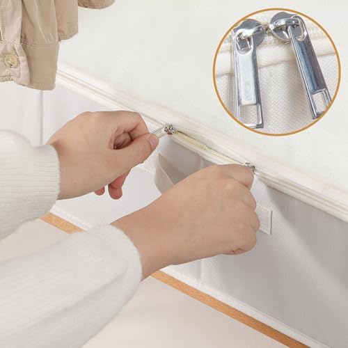 Underbed Storage Organizers,Beige,3 Pack,23.6x11.8x5.9 Inch - Image 4