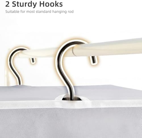 STORAGE MANIAC Garment Bags for Hanging Clothes, 57-Inch, Grey, 2-Pack - Image 5