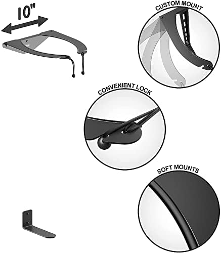 Koova Golf Bag Storage Rack | Sturdy Metal Wall Mount Garage Organizer for Golf Clubs | Fits Any Size Cart or Stand Bag | Easy Install & Use (Hardware Incl.) | Gets Your Clubs Off The Floor | USA Made - Image 6