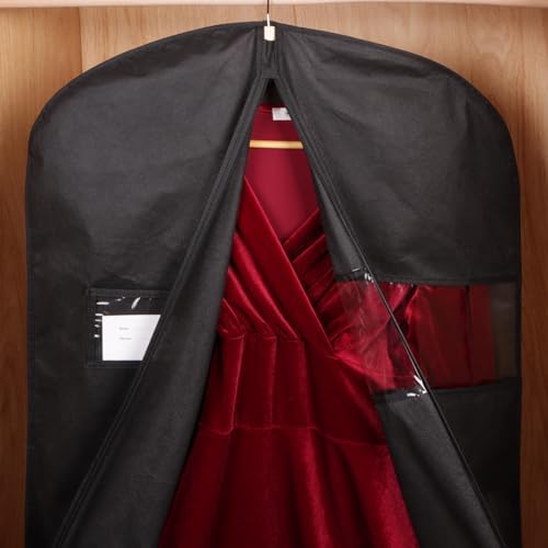 KEEGH 60 inch Dress Bags for Gowns Long (Set of 10) Black - Image 4
