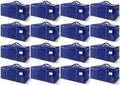 16 Pack Extra Heavy Duty Large Moving Bags with Strong Zipper & Carrying Handles, Sturdy Clothes Storage Bag Totes Bins, Packing Bags Moving Boxes College Moving Supplies, Dark Blue - 24 gal by WTREE