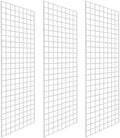 Grid Wall Commercial Grade Gridwall Panels – Heavy Duty Grid Panel for Any Retail Display Wall Grid 2' Width x 6' Height, White (Pack of 3) by 7RiversART