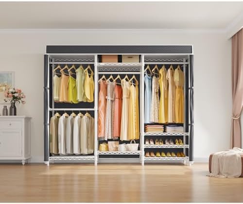 VIPEK Cover ONLY for V5/ V10/ S3/ V6E/ V3C/ V5L/ V10i/ S3i/ V5L i1 Garment Rack, Upgarded Polyester Dustproof Cover Clothing Rack Cover with Zipper, 70.1" L X 17.3" W X 74.8" H, Black - Image 6
