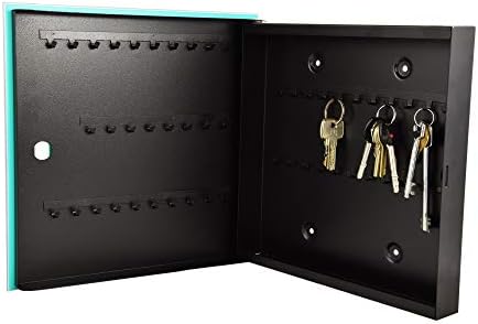 Concept Crystal 50 Keys Cabinet with Decorative Front Panel and Glass White Board KN06: Textures and Tiles 2 Series - Image 6