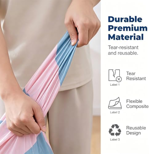 No-Pump Vacuum Storage Bags ，for Clothes, Comforters, Blankets (5 PCS) - Image 6