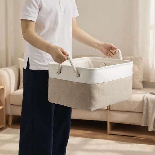 15.7x11.8x8.26 Inch Fabric Large Storage Bins with Handles 6 Pack - Image 5