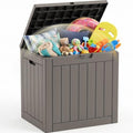 EFU Outdoor Storage Box 42 Gallon Deck Box, Waterproof Resin, Black by EFU