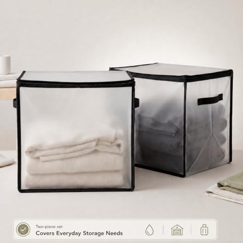 2-Pack Frosted PVC Storage Bags, 24"L x 18"W x 22"H - Image 6