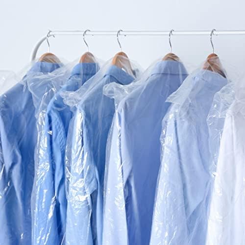Plasticplace 0.65 Mil Garment Dry Cleaners Plastic Pants Bag, 21” x 7” x 30”, Clear, 577 Count - Image 3