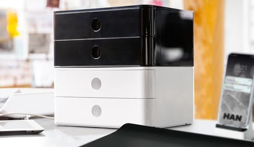Han 1100-13 Allison SMART-Box Plus, Drawer Box with 2 Drawers and Utensil Box, Jet Black - Image 2