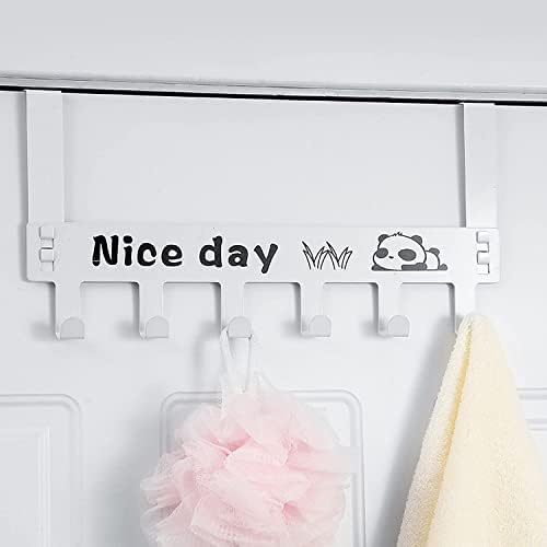 Over Door Hanger Over The Door Hanger Hook with 6 Double Hooks Portable Hooks Home Office Decor Heavy Duty Door Rack for Hanging Coats Clothes Hats - Image 7