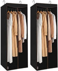 STORAGE MANIAC Garment Bags for Hanging Clothes, 57-Inch, Black, 2-Pack by STORAGEMANIAC