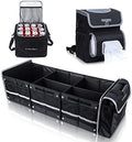 Farasla Waterproof Trunk Organizer with Leakproof Cooler Bag + Car Trash Can by HOME