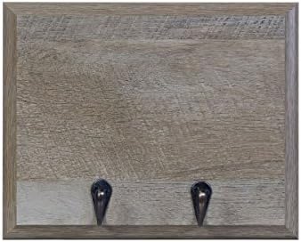 Rooms Organized Personalized Re-Engineered Family Initial Barn Wood Decor Wall Mounted Coat Hat and Dog Leash Rack Storage with 2 Metal Hooks 10" w x 8" h 4.25" deep - Image 3