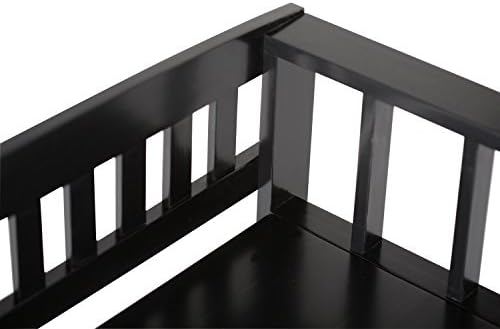 SIMPLIHOME Acadian 48" Wide Solid Wood Storage Bench in Black - Image 6