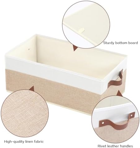 6 Pack Fabric Storage Bins, Large Storage Baskets for Shelves - Image 4