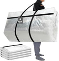 4 Pcs 96 Gallon Extra Large Moving Bags Heavy Duty Storage Bag by Clysee