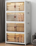 UAMFURI 720QT Stackable Storage Bins with Lid, Foldable Storage Cabinet by UAMFURIDirect