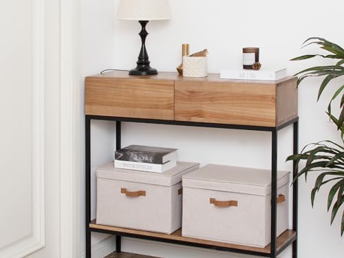 StorageWorks Fabric Storage Bins with Lids, Closet Storage Bins - Image 5