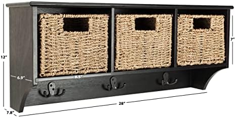 Safavieh Home Collection Finley Hanging 3 Basket Wall Rack - Image 5