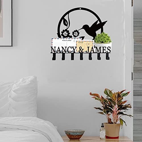 Mail and Key Holder for Wall, Hummingbird Holder Organizer with Hook, Key Hanger Decor for Kitchen, Entryway, Hallway, Office, Doorway Housewarming Gifts New Home - Image 3