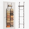 SWTYMIKI Over the Door Purse Organizer - Wall Mounted Handbag Organizer with 16 Hooks and Metal Basket, Hanging Purse Storage Rack Holds up to 16 Bags, Bag Rack Can Use As 1/2 Part, for Door, Closet by SwtyMiki-TidyHomeSweetLife