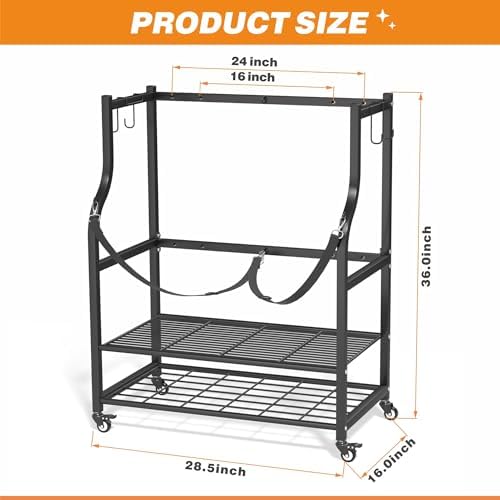 Ultrawall Golf Storage Organizer, Golf Bag Storage Stand for Garage - Image 2