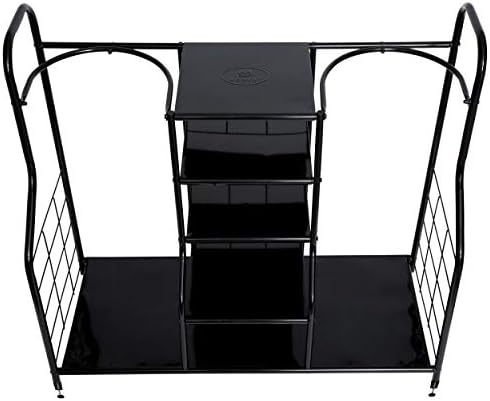 Morvat Golf Organizer for Golf Bags, Clubs, Gadgets, Travel Stuff, & Accessories, Adjustable Feet, Store and Organize Your Equipment, Holds 2 Golf Bags & 5 Metal Accessory Shelves, 38x36x16 - Image 7