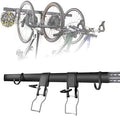 Wall 2/3/4 Bike rack, Fits Max 3 Inch for Mountain Bike eBike, 110 lbs Weight Capacity, with Helmet Hook, Modular Hook Track Design Heavy duty Wall mount Bicycle Hanger for Garage Storage by HOMENOVA-ModularExpandable