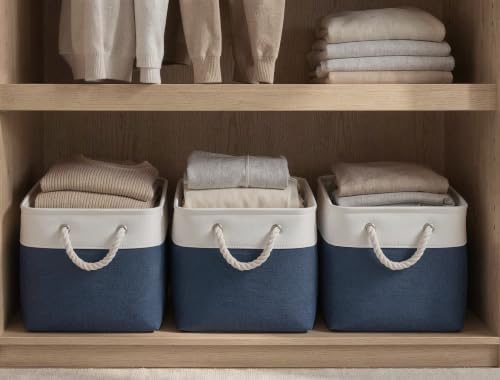 15x11x10 In Foldable Fabric Large Storage Bins with Handle 6 Pack - Image 3