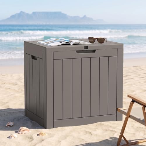 EFU Outdoor Storage Box 42 Gallon Deck Box, Waterproof Resin, Black - Image 7