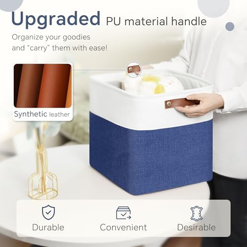 FinishingBo 11 inch Cube Storage Bin 6 Pack, Cube Organizer Bins - Image 5