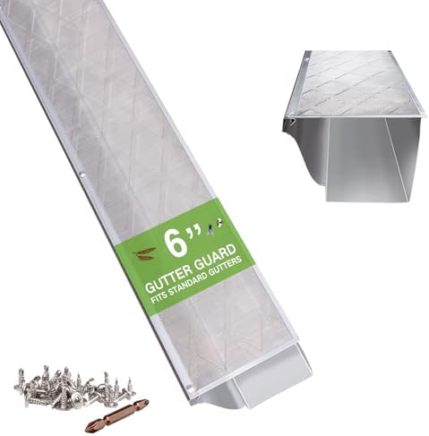 6 Inch Gutter Guard, 100% Stainless Steel Micro-Mesh Screen by Hoopmon%7CUniversalGuardian