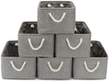 15.7x11.8x8.26 Inch Fabric Large Storage Bins with Handles 6 Pack by VQRTEXAStorageBasket