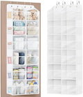 Univivi Over the Door Organizer, 6 Tiers Large Behind Door Storage, White by Univivi