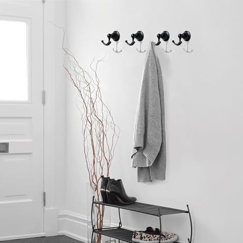 khtumeware 4 Pack 2-1/2 inch Black Vintage Towel Hooks - Image 5