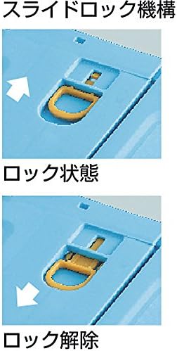 TRUSCO TSK-C30B-TM Thin Folding Container Scale, 1.8 gal (30 L) with Locking Lid, Transparent Storage Case, Storage Box - Image 4